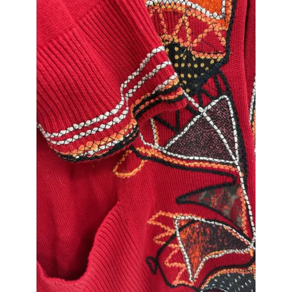 The Collection Debenhams Sweater Embroidered Patch size UK 16 US 12 Cotton Blend - Picture 9 of 11